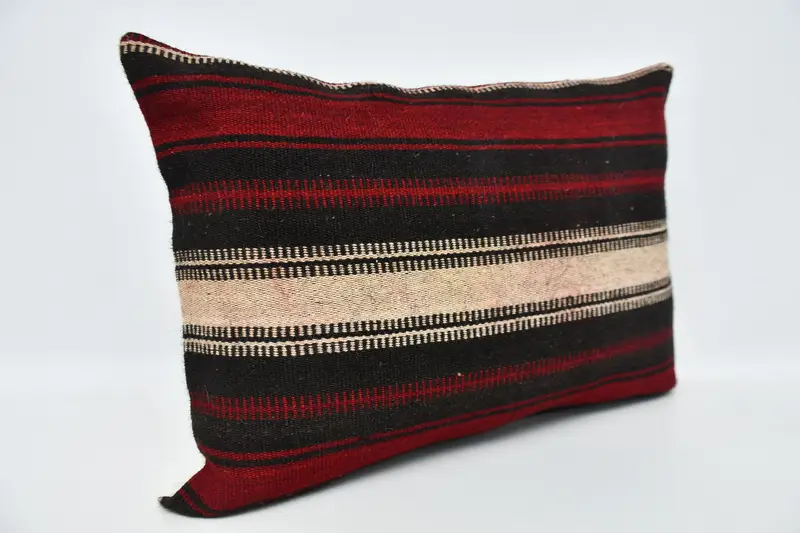 Vintage Kilim Throw Pillow, Farmhouse Pillow Case, 20x28 Brown Pillow, Pillow Cover, Square Throw Cushion Cover, Vintage Pillow, Pillow for Couch - 3
