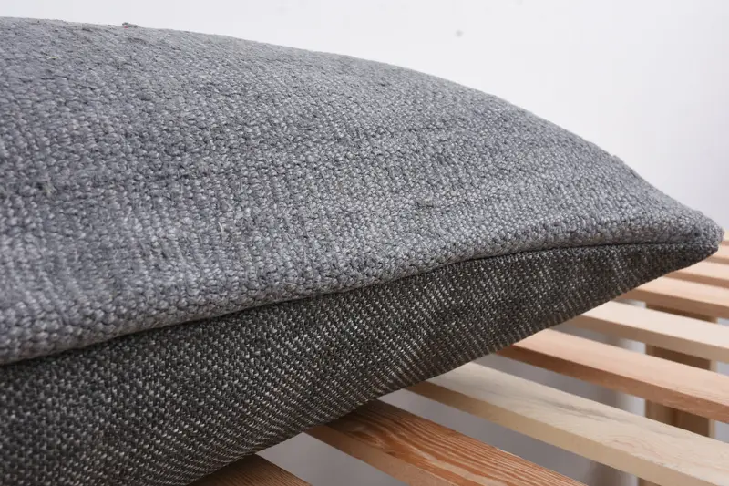 16x48 Gray Cushion Case, Vintage Kilim Pillow, Turkish Kilim Pillow, Boho Pillow, Decorative Bolster Cushion Case, Cushion Case, Authentic Cushion - 7