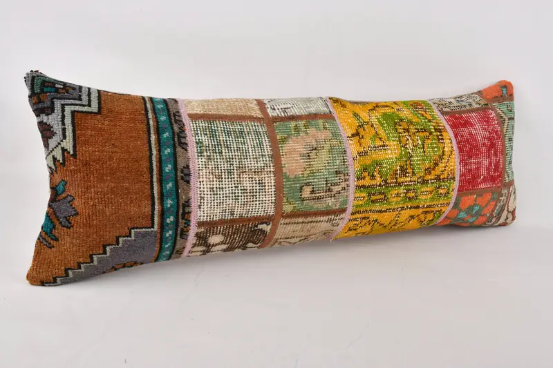 12x36 Red Cushion, Tapestry Pillow Case, Pillow Cover, Boho Pillow, Outdoor Cushion, Kilim Pillow, Boho Throw Pillow, Pillow for Sofa, Floor Pillow - 2