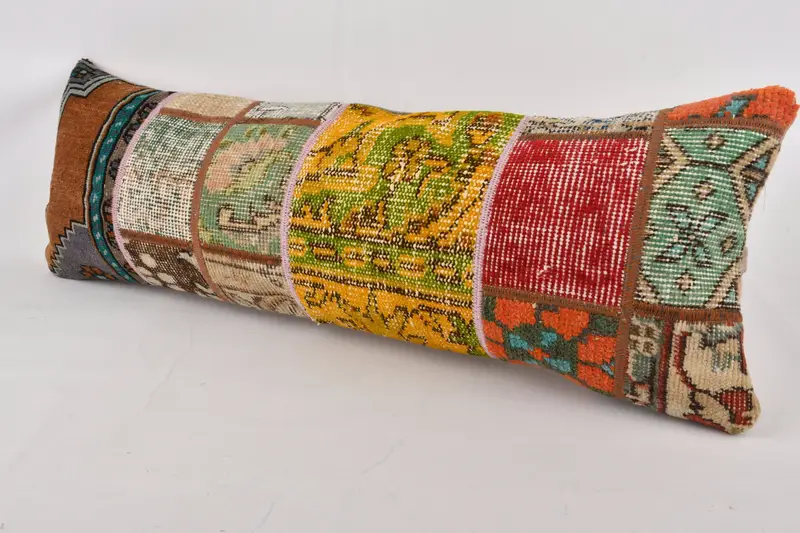 12x36 Red Cushion, Tapestry Pillow Case, Pillow Cover, Boho Pillow, Outdoor Cushion, Kilim Pillow, Boho Throw Pillow, Pillow for Sofa, Floor Pillow - 3