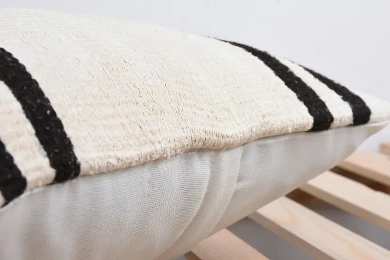 Antique Pillows, 16x16 White Pillow Cover, Handwoven Pillow Sham, Kilim Pillow, Cushion Case, Sustainable Pillow Case, Gift Pillow - 7