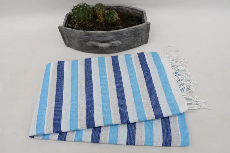 Turkish Towel USA, Personalized Gift For Him, Home Decor Gifts, 70x40 Cotton Striped Towel, Housewarming Gift, Turkish fouta towel for outdoor use - 6