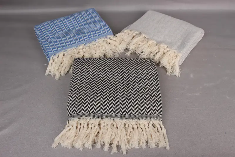 Large Beach Towel Personalized, Absorbent Turkish towel, Personalized Wedding Gift, 70x40 Cotton Chevron Towel, House Warming Gift, Beach Towel Gift - 5