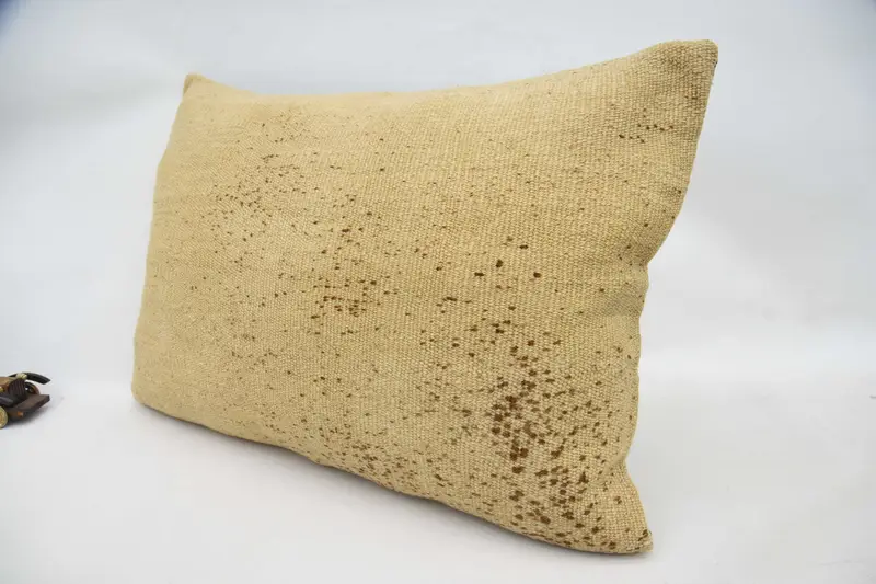 Vintage Kilim Pillow, Morroccon Kilim Cushion Pillow Cover, Gift Pillow, Vintage Pillow, Cushion Case, 20x28 Beige Cushion Cover - 5