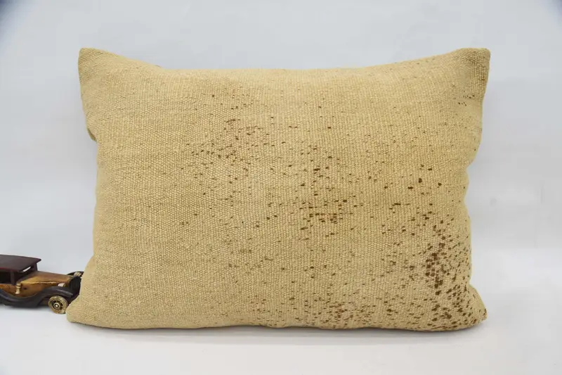 Vintage Kilim Pillow, Morroccon Kilim Cushion Pillow Cover, Gift Pillow, Vintage Pillow, Cushion Case, 20x28 Beige Cushion Cover - 1