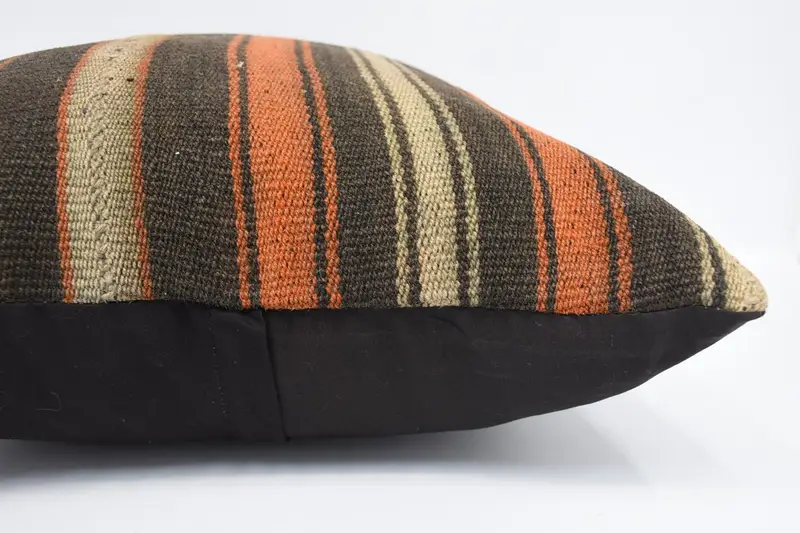 20x20 Brown Pillow, Gift Pillow, Morroccon Kilim Cushion Pillow, Vintage Pillow, Cushion Case, Ethnic Cushion Case, Pillow for Sofa - 5