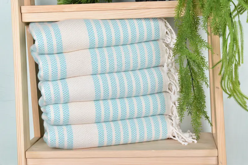 Turkish towel, Bachelorette Party Gifts, Bridesmaid Gift Towel, 70x40 Cotton Striped Towel, Guest Towel, Beach Towel Monogram, Gift For Boyfriend - 1