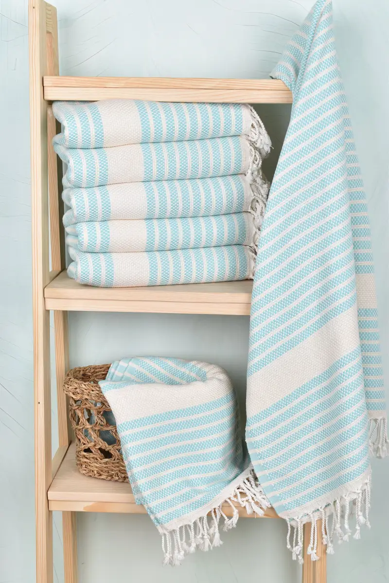 Turkish towel, Bachelorette Party Gifts, Bridesmaid Gift Towel, 70x40 Cotton Striped Towel, Guest Towel, Beach Towel Monogram, Gift For Boyfriend - 3