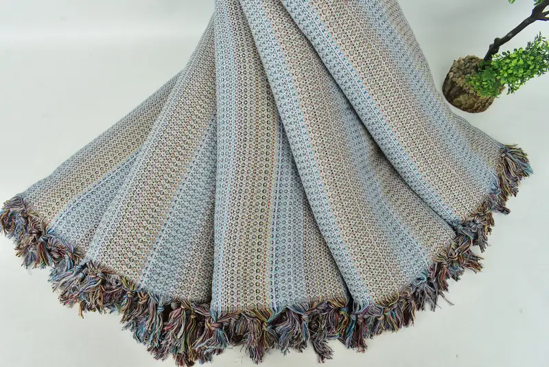 Wedding Favors, Boho Throw Blankets, Gift For Bride, Turkish Bedspread, Housewarming Gift, 90x88 Cotton Colorful Diamond Towel, Family Gift Basket - 4