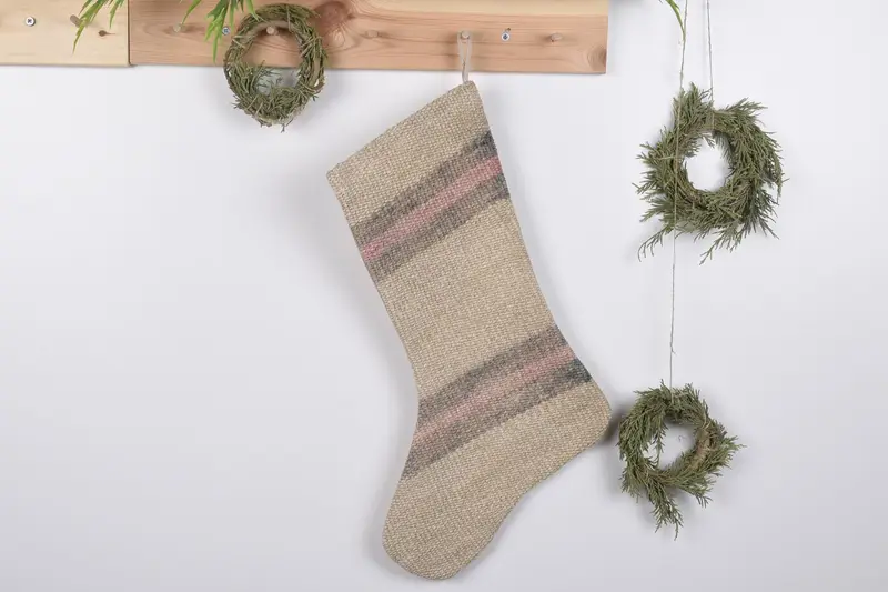 Noel Süsleri Desen, 19 İnç Geniş Tatil Noel Çorabı