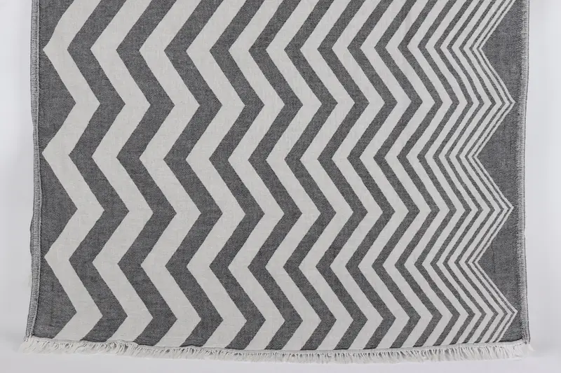 Personalize Gift, Personalized Wedding Gift, 70x40 Cotton Zigzag Design Towel, Arizona Bachelorette Party Favors, Thin towel, Turkish bath towel - 1