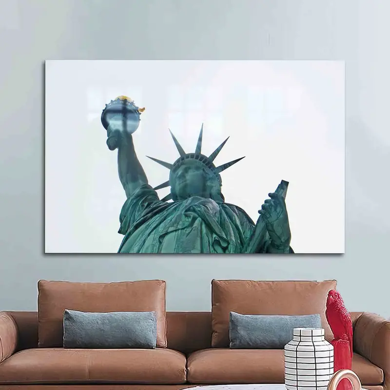 エレガントなプリントガラス: 新古典主義のリバティ彫刻デザイン