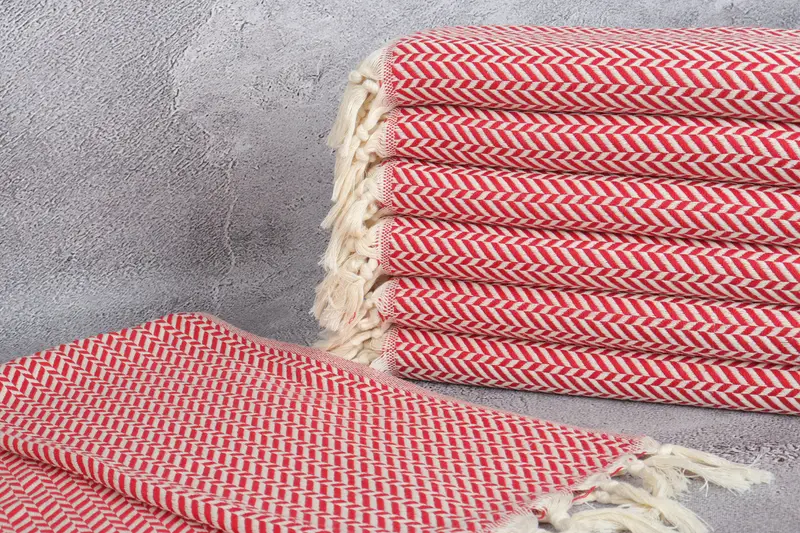36x18 Cotton Chevron Towel, Turkish Tea Towel, Wedding Gift Kitchen Towel, Bridal Party Gifts, Personalized Gifts, Personalized Hand Towel - 2