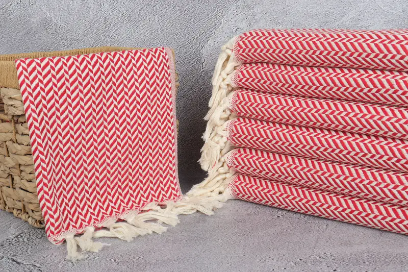 36x18 Cotton Chevron Towel, Turkish Tea Towel, Wedding Gift Kitchen Towel, Bridal Party Gifts, Personalized Gifts, Personalized Hand Towel - 3