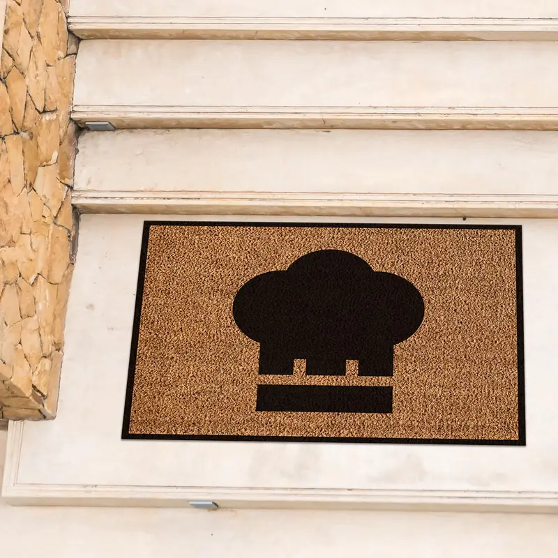 エレガントなパーソナライズされたココプリントラグ - カスタムホームデコレーション