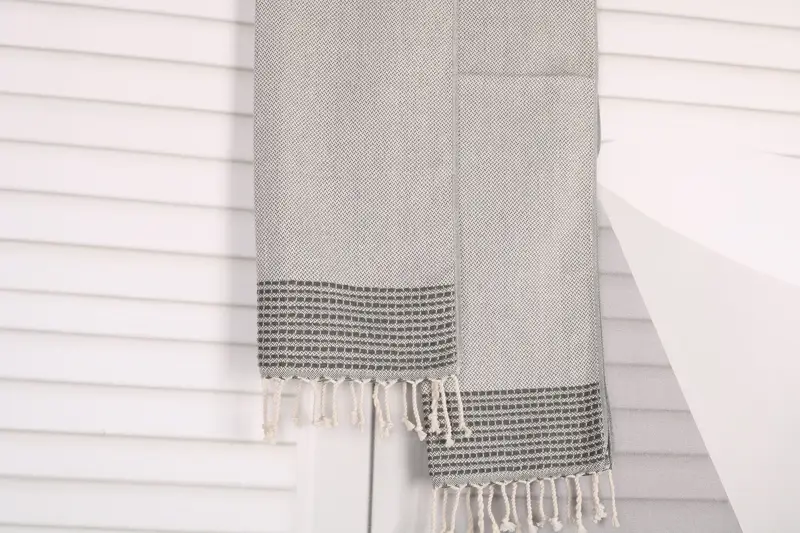 Travel Towel, Custom Tea Towel, Holiday Towel, Small Bath Towels, Personalized Gifts, Monogrammed Hand Towel, 40x20 Cotton Striped Towel, Gym Towel - 7