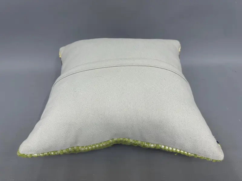 Handmade Pillow Cover, Pillow for Sofa, Boho Pillow, 18x18 Green Pillow Case, Vintage Pillow, Pillow Sham, Ethnic Pillow Cover Cushion Cover - 7