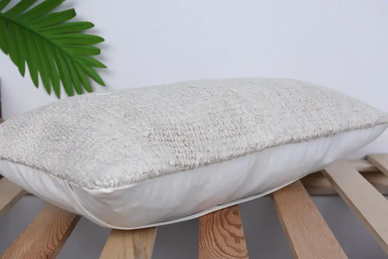 Cushion Case, Pillow for Couch, Accent Pillow Case, Bright Pillow Sham, 10x20 White Pillow, Kilim Pillow, Ethnical Kilim Rug Pillow - 6