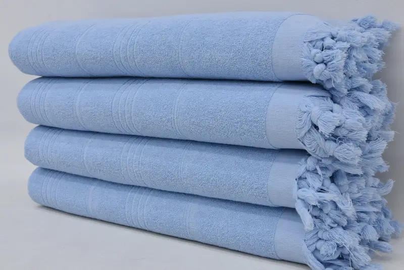 Thin towel, Antibacterial Turkish peshtemal towel, Beach Towel Gift, Spa Towel, Gift For Coworker, Large Turkish Towel, 76x36 Cotton Striped Towel - 1
