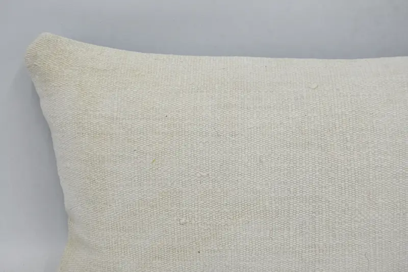 Vintage Pillow, Boho Throw Pillow Case, Ethnical Kilim Rug Pillow, 12x36 Beige Pillow Sham, Floor Pillow Case, Boho Pillow, Pillow Cover - 2