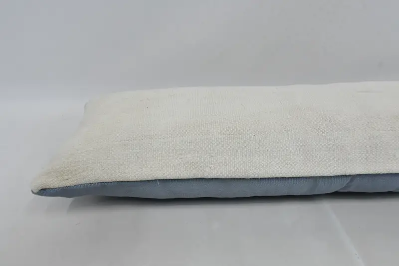 Vintage Pillow, Boho Throw Pillow Case, Ethnical Kilim Rug Pillow, 12x36 Beige Pillow Sham, Floor Pillow Case, Boho Pillow, Pillow Cover - 6