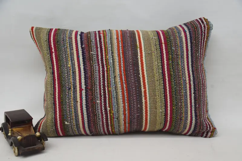 El Yapımı Paisley Kırlent, 16x24 Vintage Charmlı Pembe Kırlent