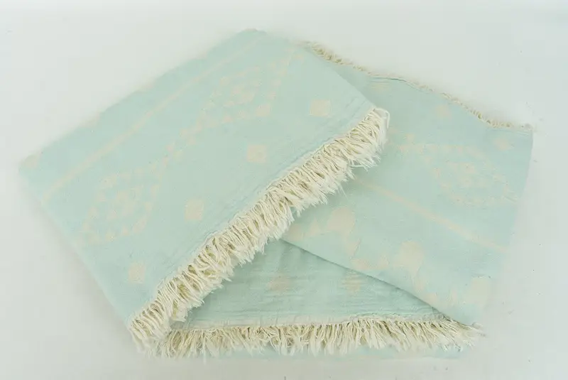 70x60 Cotton Geometric Towel, Housewarming Gift, Large Beach Towel Personalized, Custom Blanket, Turkish Blanket, Christmas Gift Blanket - 7