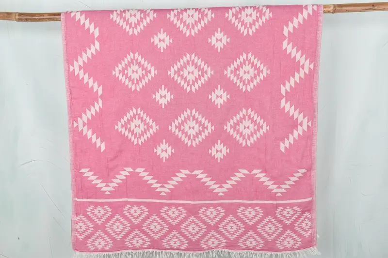 Personalized Turkish Towel, Gift For Boyfriend, 70x36 Cotton Kilim Towel, Quick-dry peshtemal, Spa Towel, Gift For Him, Beach Wedding Favor - 1
