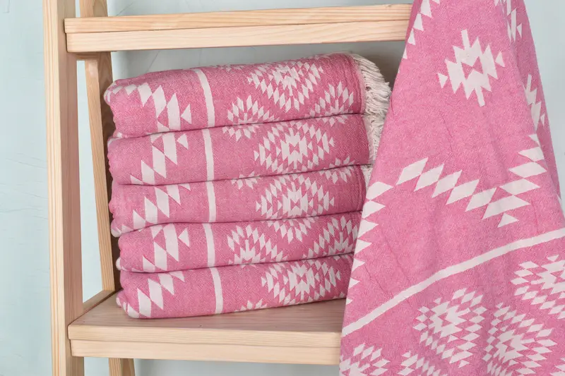 Personalized Turkish Towel, Gift For Boyfriend, 70x36 Cotton Kilim Towel, Quick-dry peshtemal, Spa Towel, Gift For Him, Beach Wedding Favor - 2