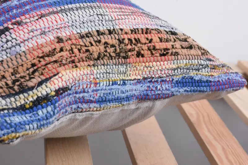 Tribal Pillow, Muted Cushion Case, Boho Pillow, Vintage Kilim Throw Pillow, 12x24 Blue Cushion, Toss Pillow, Vintage Pillow, Pillow Cover - 7