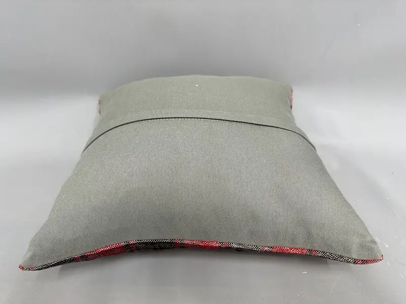 18x18 Red Cushion Cover, Throw Kilim Pillow, Retro Pillow Case, Cushion Case, Ethnical Kilim Rug Pillow, Boho Pillow Sham Cover, Accent Throw Pillow - 7