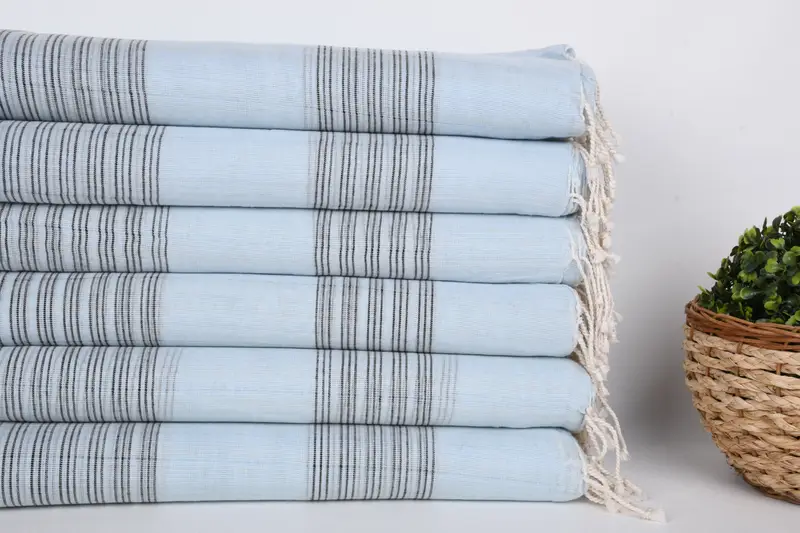 Yoga Towel, 70x40 Cotton Striped Towel, Bridesmaid Gift Towel, Custom Turkish Towel, Fouta towel, Custom Gift, Home Decor Towel, Best Wedding Gift - 2