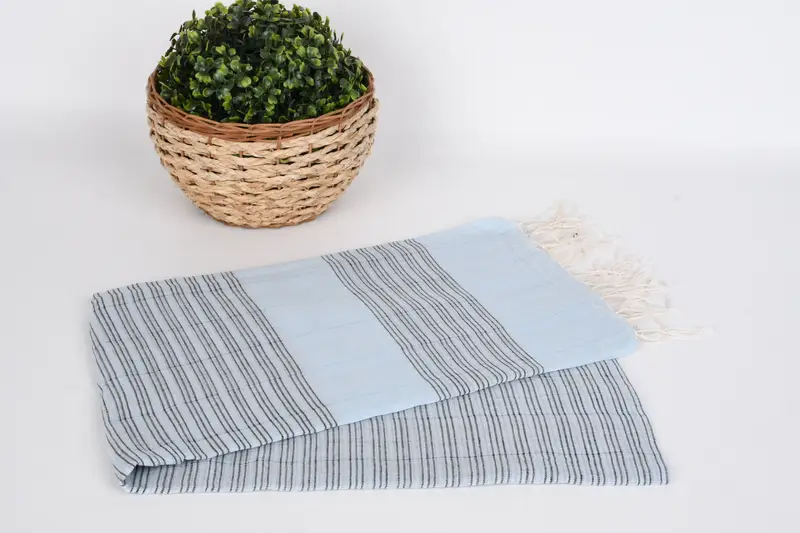 Yoga Towel, 70x40 Cotton Striped Towel, Bridesmaid Gift Towel, Custom Turkish Towel, Fouta towel, Custom Gift, Home Decor Towel, Best Wedding Gift - 4