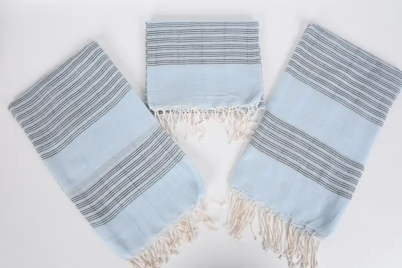 Yoga Towel, 70x40 Cotton Striped Towel, Bridesmaid Gift Towel, Custom Turkish Towel, Fouta towel, Custom Gift, Home Decor Towel, Best Wedding Gift - 5