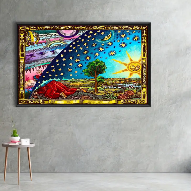 Stellar Canvas: 天文学にインスピレーションを得たプリント キャンバス アート