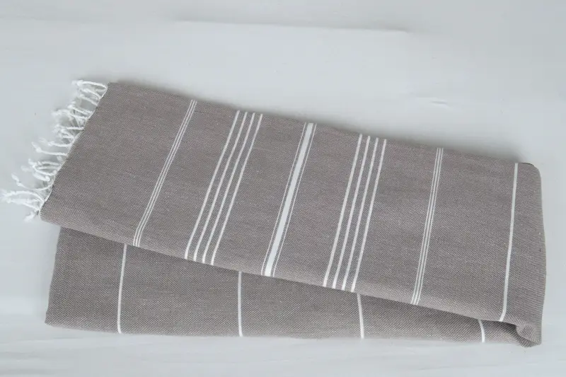 Bridesmaid Gifts, Christmas Gift Blanket, Woven Throw Blanket, Custom Blanket, 88x60 Cotton Striped Towel, Turkish Towel Beach Blanket - 6