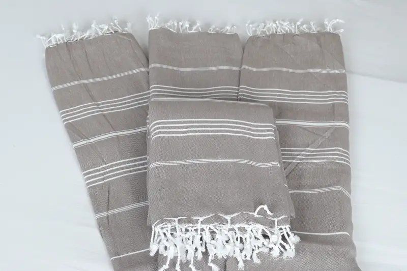 Bridesmaid Gifts, Christmas Gift Blanket, Woven Throw Blanket, Custom Blanket, 88x60 Cotton Striped Towel, Turkish Towel Beach Blanket - 5