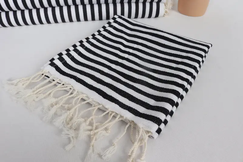 Best Wedding Gift, Turkish Tea Towel, Bathroom Towels, Customized Turkish Towel, Bachelor Party Gifts, 40x18 Cotton Striped Towel, Wedding Gift - 5