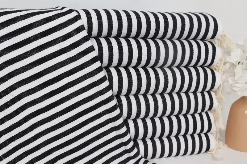 Best Wedding Gift, Turkish Tea Towel, Bathroom Towels, Customized Turkish Towel, Bachelor Party Gifts, 40x18 Cotton Striped Towel, Wedding Gift - 1