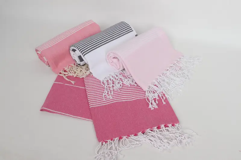 70x40 Cotton Striped Towel, Holiday Towel, Bachelorette Gifts, Organic Beach Towel, Lightweight towel, Turkish bath towel, Peshtemal, Organic Towel - 7