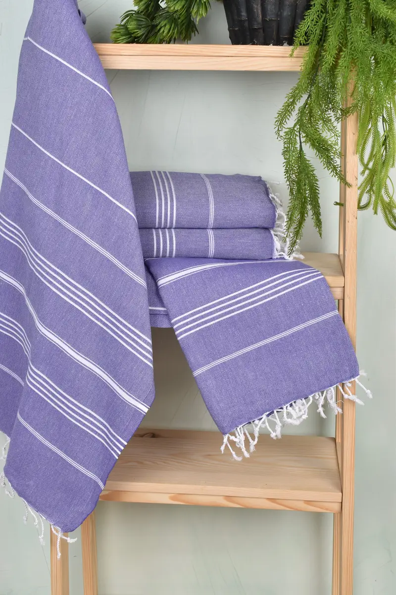 Housewarming Gift, Grandma Gift, 70x40 Cotton Striped Towel, Custom Gift, Sand-free peshtemal towel for the beach, Quick-dry towel, Gift For Him - 6