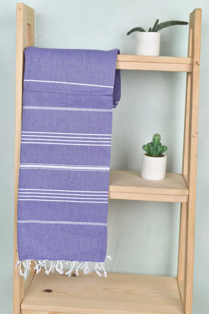 Housewarming Gift, Grandma Gift, 70x40 Cotton Striped Towel, Custom Gift, Sand-free peshtemal towel for the beach, Quick-dry towel, Gift For Him - 7