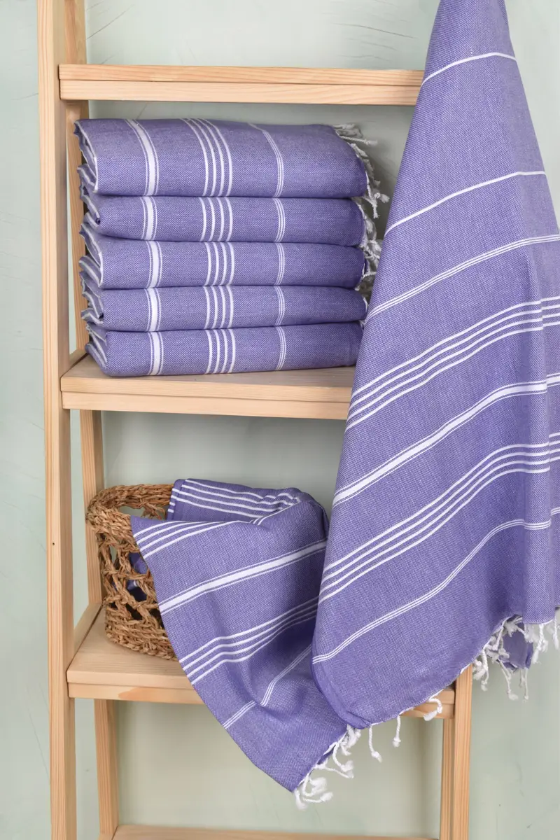 Housewarming Gift, Grandma Gift, 70x40 Cotton Striped Towel, Custom Gift, Sand-free peshtemal towel for the beach, Quick-dry towel, Gift For Him - 3