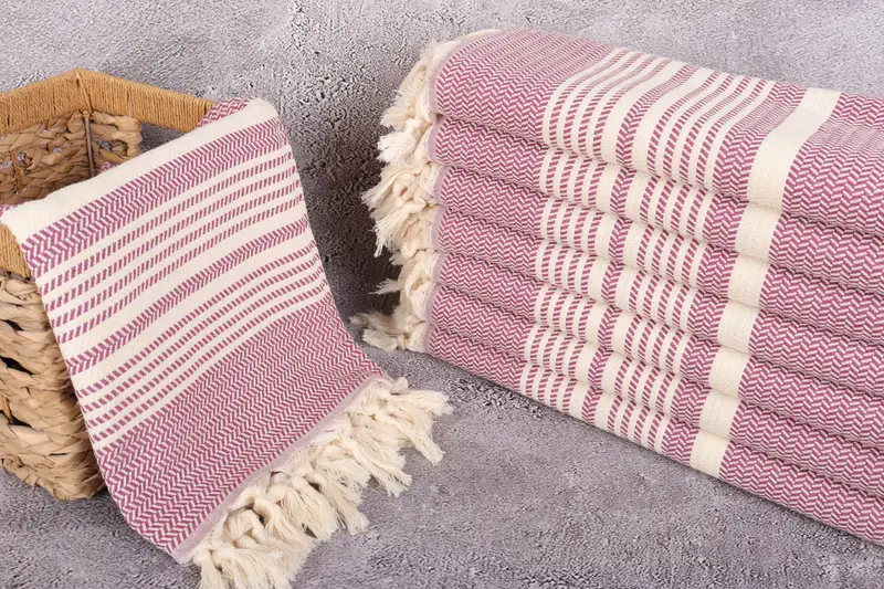 Quick-dry peshtemal, Monogram Turkish Towel, 70x40 Cotton Striped Towel, Gym Towel, Wedding Gift For Bride, Embroidered Beach Towel, Peshtemal Towel - 3