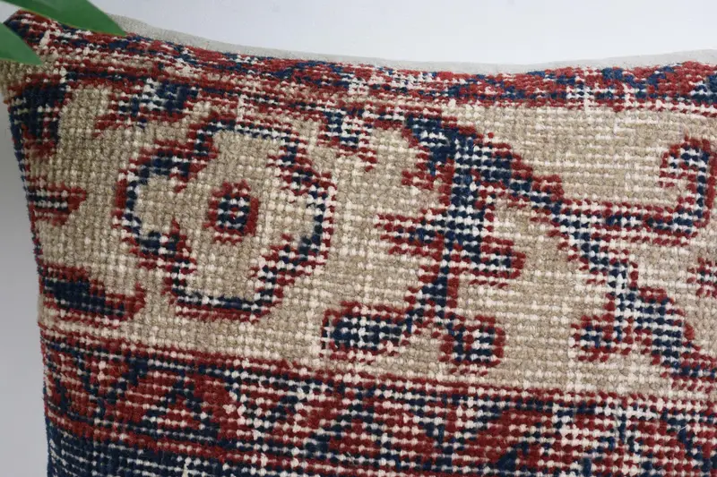Authentic Cushion Case, Boho Pillow, Turkish Pillow, Pillow for Couch, 12x12 Blue Pillow Sham, Outdoor Bolster Cushion, Yoga Cushion Case, Cushion - 2