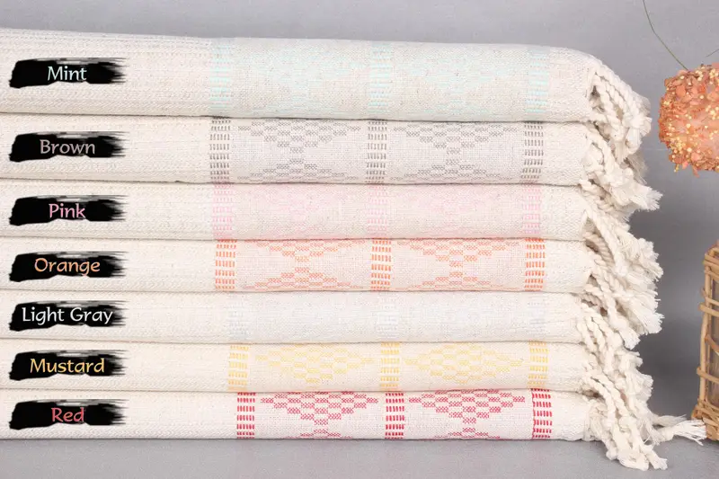 Personalize Gift, Personalized Hand Towel, 40x20 Linen Kilim Design Towel, Personalized Kitchen Towel, Gift For Wedding Day, Personalized Gift - 1
