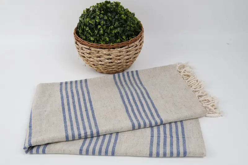 Absorbent Turkish towel, Bridal Shower Favor, 70x40 Linen Striped Towel, Beach Bachelorette Party Decorations, Hammam towel, Turkish Towel Beach - 7