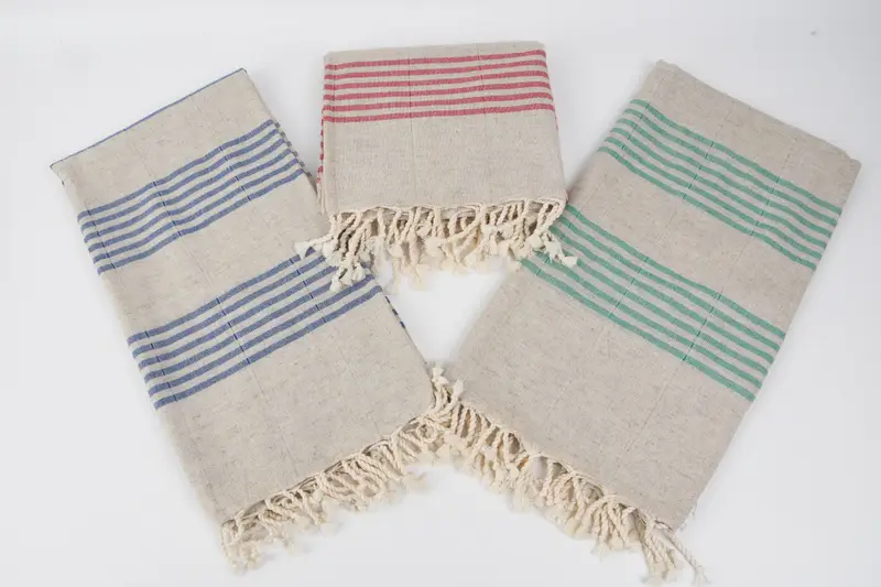 Absorbent Turkish towel, Bridal Shower Favor, 70x40 Linen Striped Towel, Beach Bachelorette Party Decorations, Hammam towel, Turkish Towel Beach - 8