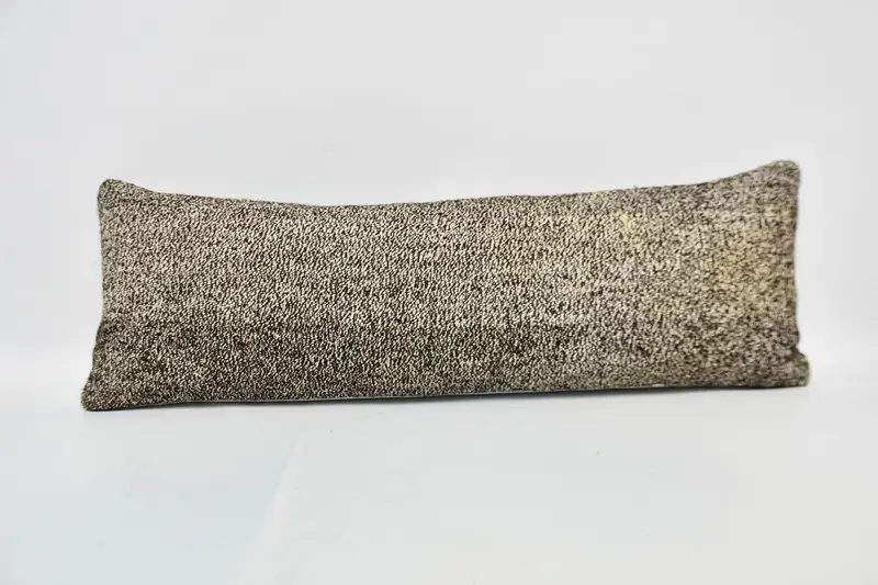 Pillow for Couch, Gift Pillow, Decorative Pillow Case, Pillow Cover, 12x36 Brown Cushion Case, Interior Designer Pillow, Meditation Pillow - 1