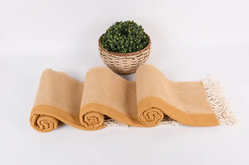 Custom Beach Towel, Best Friend Gift Ideas, Summer Gift, Organic Turkish towel, Handwoven Turkish Towel, 64x38 Cotton Geometric Towel, Spa Towel - 8